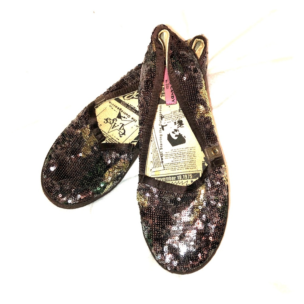 Sequin Slip On shoes✨